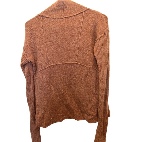 Free People Size M Wool & Alpaca Blend Snap Neck Cardigan Sweater (B10) - Picture 4 of 4
